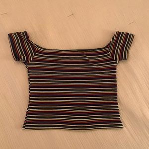 Urban Outfitters Striped Crop Top